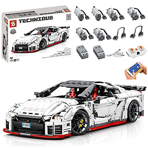 Sembo SY 8882 Nissan GT-R 35 Nismo 1:8 RC Klemmbaustein Set – 4098 Teile Technik Sportwagen mit Motor & Fernsteuerung