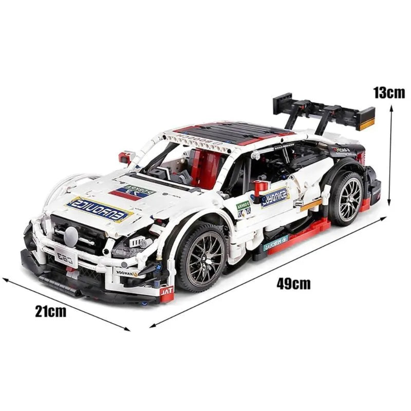 Mould King 13075 C63 AMG DTM Sportwagen – 2270 Teile Klemmbaustein Modellauto