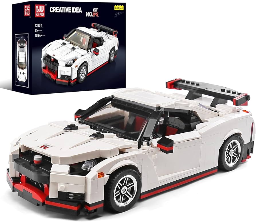 Mould King 13104 Nissan GT-R R35 NISMO Sportwagen – 1024 Teile Klemmbaustein Modellauto