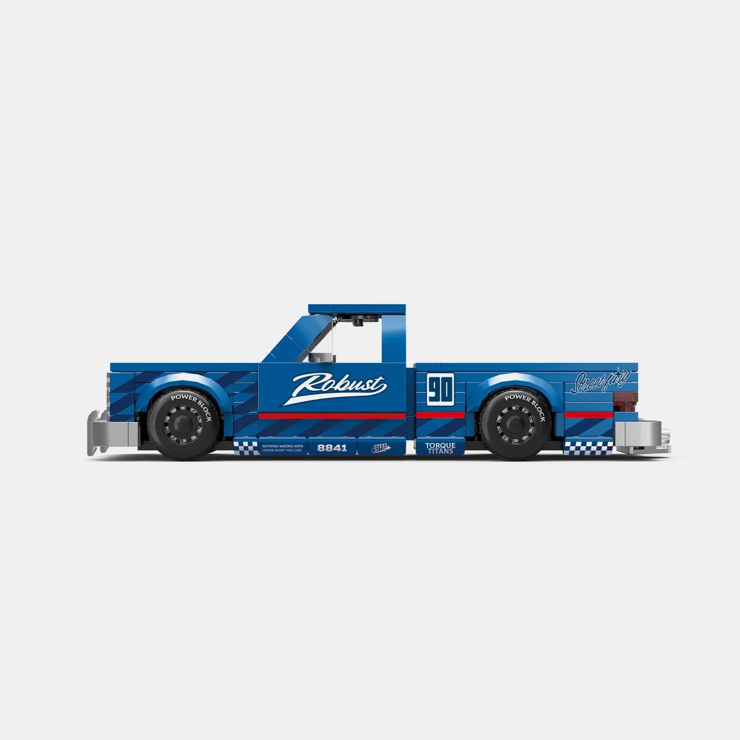 Happy Build PB8841 Pickup Truck Street Fury – 392 Teile Klemmbaustein Modellauto