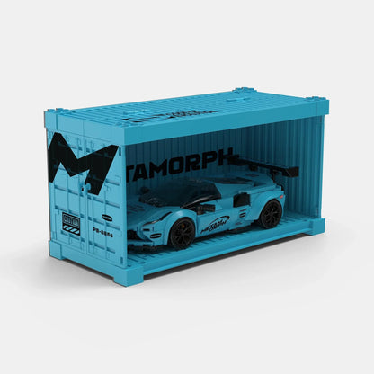 Happy Build PB8856 F80 Hypercar Sportwagen – 362 Teile Klemmbaustein Modellauto