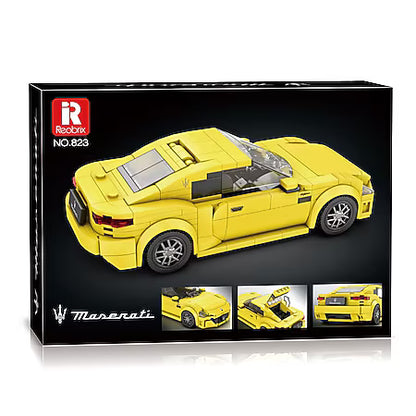 Reobrix 823 Maserati GranTurismo Sportwagen – 384 Teile Klemmbaustein Modellauto
