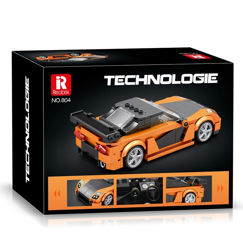 Reobrix 804 Mazda RX-7 Sportwagen – 367 Teile Klemmbaustein Modellauto