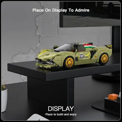 Mould King 27003 FKP37 Hypercar – 333 Teile Klemmbaustein Modellauto mit Vitrine