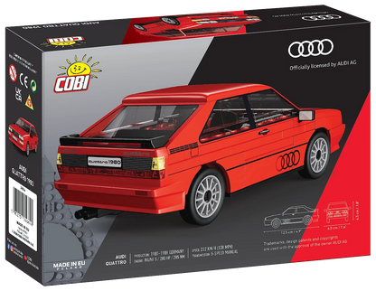 COBI 24664 Audi Quattro 1980 – 79 Teile Klemmbaustein Modellauto