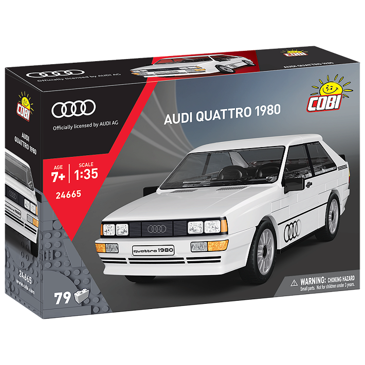 COBI 24664 Audi Quattro 1980 – 79 Teile Klemmbaustein Modellauto