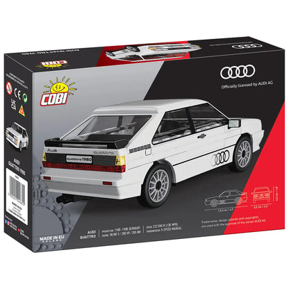 COBI 24664 Audi Quattro 1980 – 79 Teile Klemmbaustein Modellauto