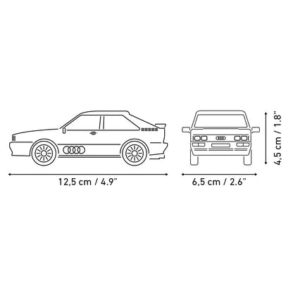 COBI 24664 Audi Quattro 1980 – 79 Teile Klemmbaustein Modellauto