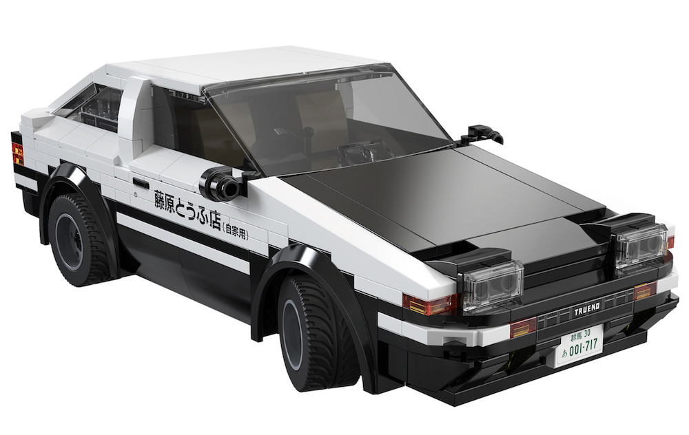 CaDA C51086W  Toyota AE86 Trueno Initial D RC Sportwagen 1:20 – 320 Teile Klemmbaustein Modellauto