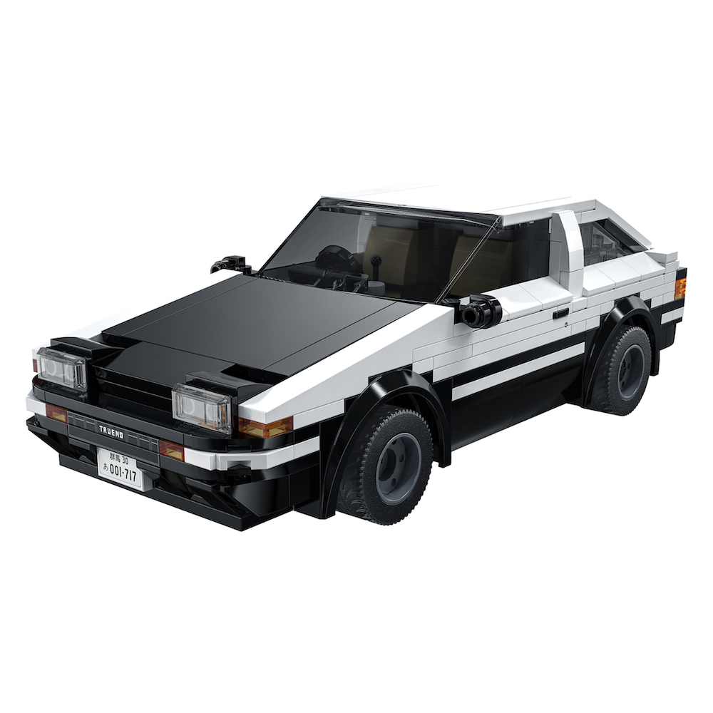 CaDA C51086W  Toyota AE86 Trueno Initial D RC Sportwagen 1:20 – 320 Teile Klemmbaustein Modellauto