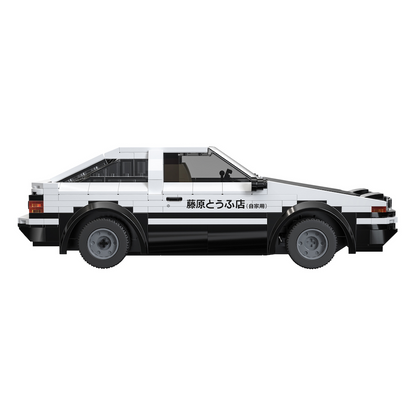 CaDA C51086W  Toyota AE86 Trueno Initial D RC Sportwagen 1:20 – 320 Teile Klemmbaustein Modellauto