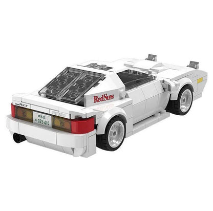 CaDA C55012W Mazda FC3S RX-7 Initial D Weiß – 282 Teile JDM Klemmbaustein Modellauto 1:24