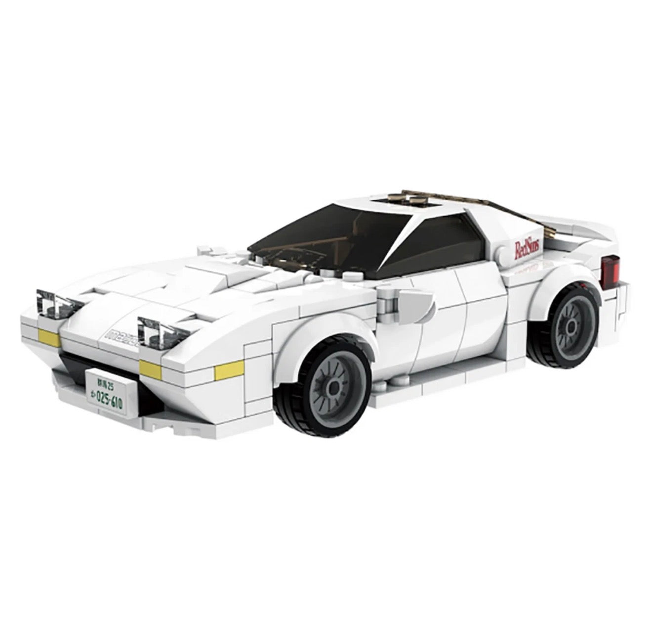 CaDA C55012W Mazda FC3S RX-7 Initial D Weiß – 282 Teile JDM Klemmbaustein Modellauto 1:24