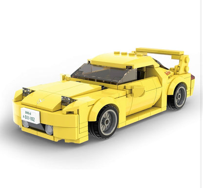 CaDA C55013W Mazda FD3S RX-7 Initial D Rot – 278 Teile JDM Klemmbaustein Modellauto 1:24
