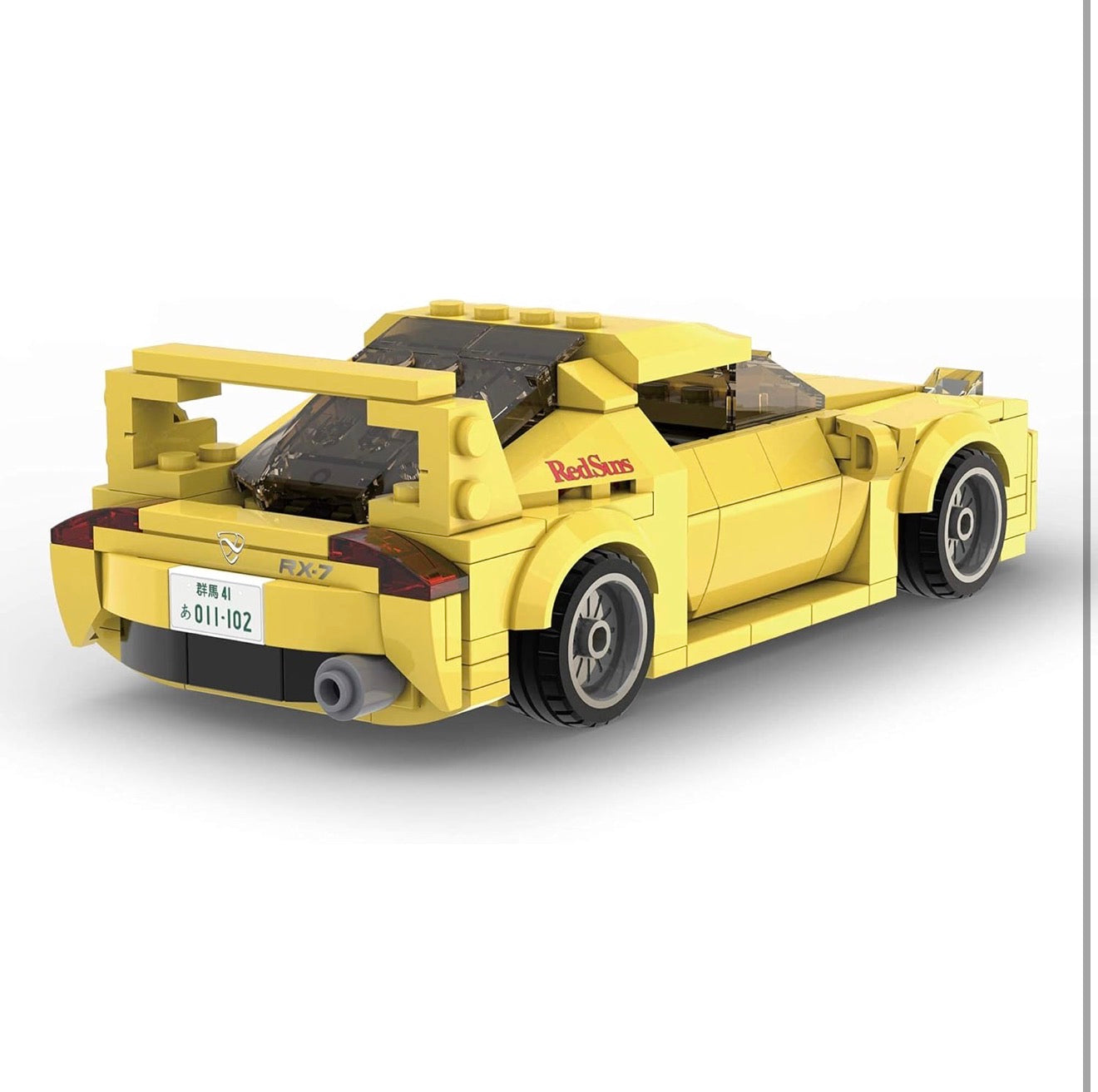 CaDA C55013W Mazda FD3S RX-7 Initial D Rot – 278 Teile JDM Klemmbaustein Modellauto 1:24