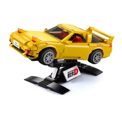 CaDA C61023W Initial D Mazda FD3S RX-7 Gelb 1:12 – 1655 Teile JDM Sportwagen Klemmbaustein Modellauto