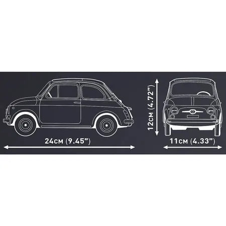 COBI 24354 Fiat Abarth 595 1:12 – 1091 Teile Klemmbaustein Sportwagen Modellauto