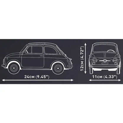 COBI 24354 Fiat Abarth 595 1:12 – 1091 Teile Klemmbaustein Sportwagen Modellauto
