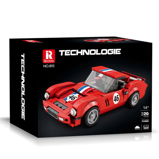 Reobrix 813 250 GTO Oldtimer Sportwagen – 320 Teile Klemmbaustein Modellauto