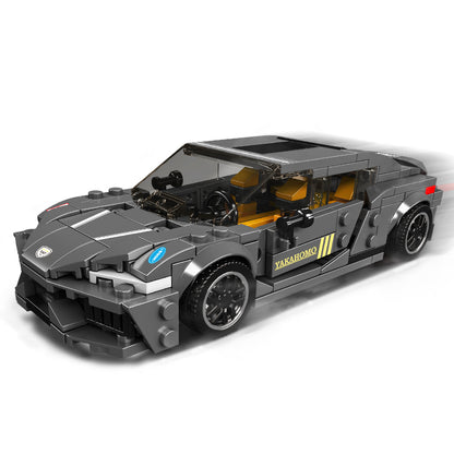 Mould King 27052 Koenigsegg Gemera 1:24 – 386 Teile Klemmbaustein Hypercar mit Vitrine