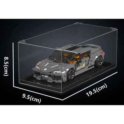 Mould King 27052 Koenigsegg Gemera 1:24 – 386 Teile Klemmbaustein Hypercar mit Vitrine