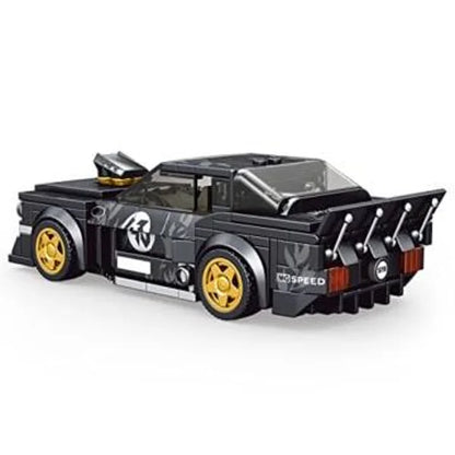 Mould King 27024S Ford Mustang 1965 – 414 Teile Klemmbaustein Muscle Car mit Vitrine
