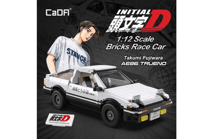 CaDA Initial D Toyota AE86 Trueno C61024W – 1324 Teile Klemmbaustein-Modell 1:12