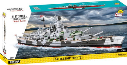 COBI 4839 Battleship Tirpitz – 2810 Teile Schlachtschiff Klemmbaustein-Modell 1:300