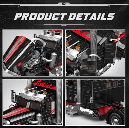 Mould King 10037 American Truck – 1797 Teile US-Truck Klemmbaustein-Modell