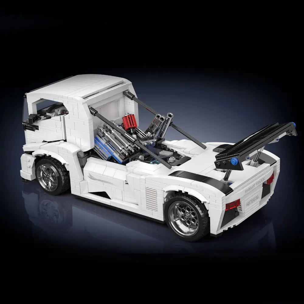 Mould King 10036 Renntruck – 1604 Teile Technik-Klemmbaustein mit Motor, Fernsteuerung und Licht