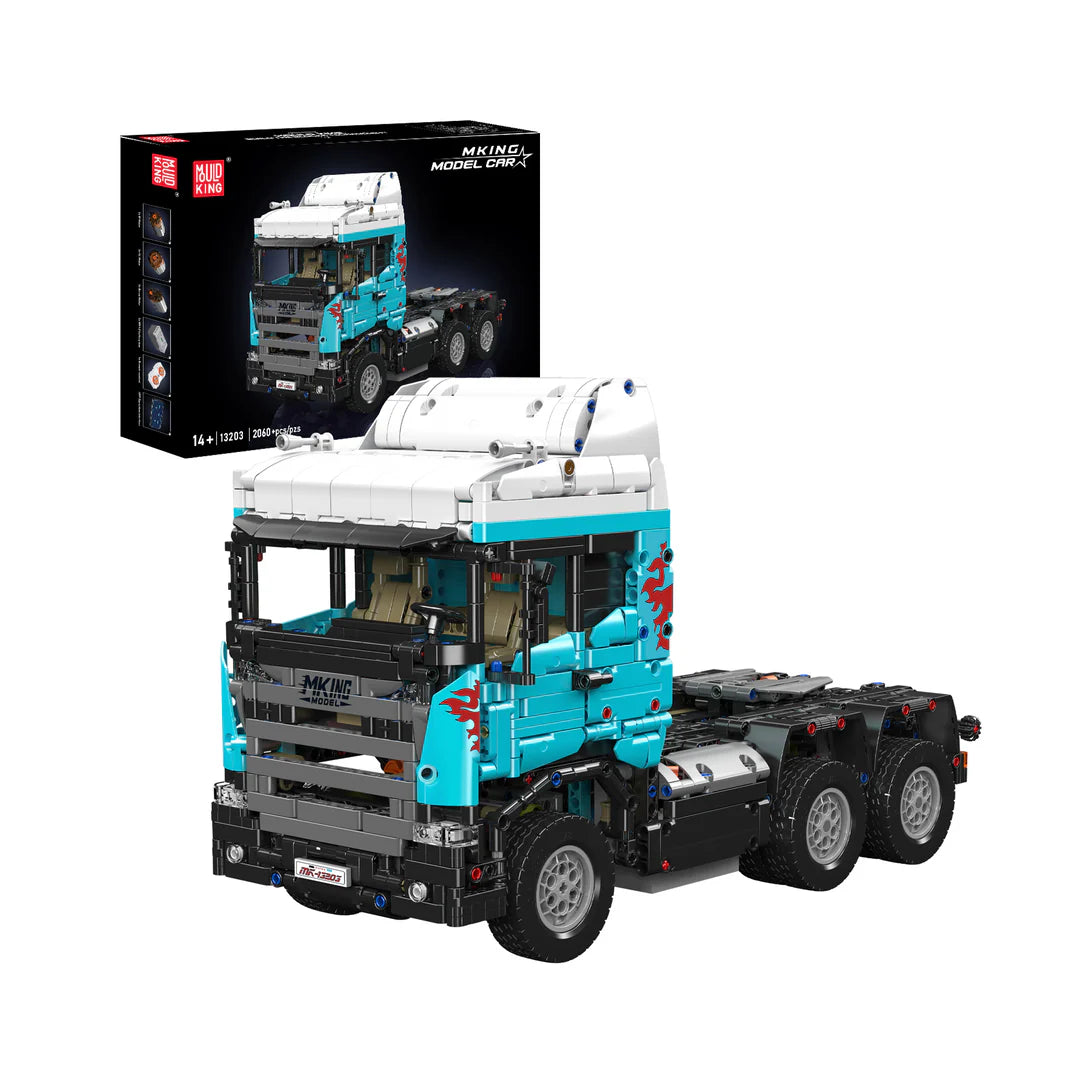 Mould King 13203 Sattelzugmaschine – 2060 Teile RC Klemmbaustein LKW Modell mit Motoren
