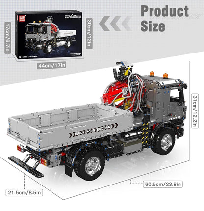 Mould King 19016 Mobilkran LKW RC – 3767 Teile ferngesteuerter Technik Klemmbaustein Kranwagen