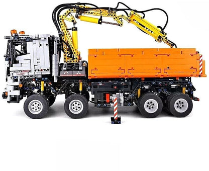 Mould King 19007S Pneumatischer Muldenkipper LKW RC – 2970 Teile Technik Klemmbaustein Baustellenfahrzeug