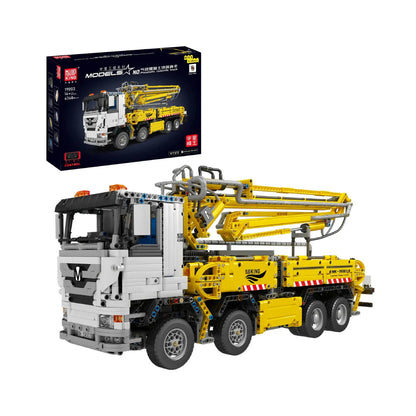 Mould King 19003 RC Betonpumpen LKW – 4368 Teile Pneumatik Technik Klemmbaustein Baustellenfahrzeug