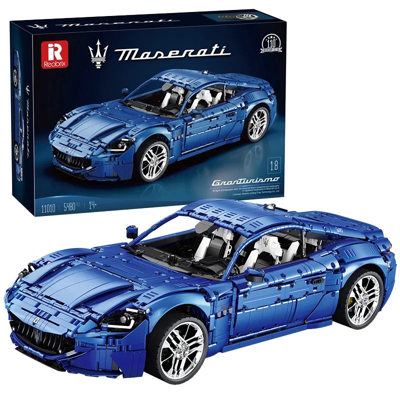 Reobrix 11010 Maserati GranTurismo 1:8 – 5480 Teile Klemmbaustein Sportwagen Modell