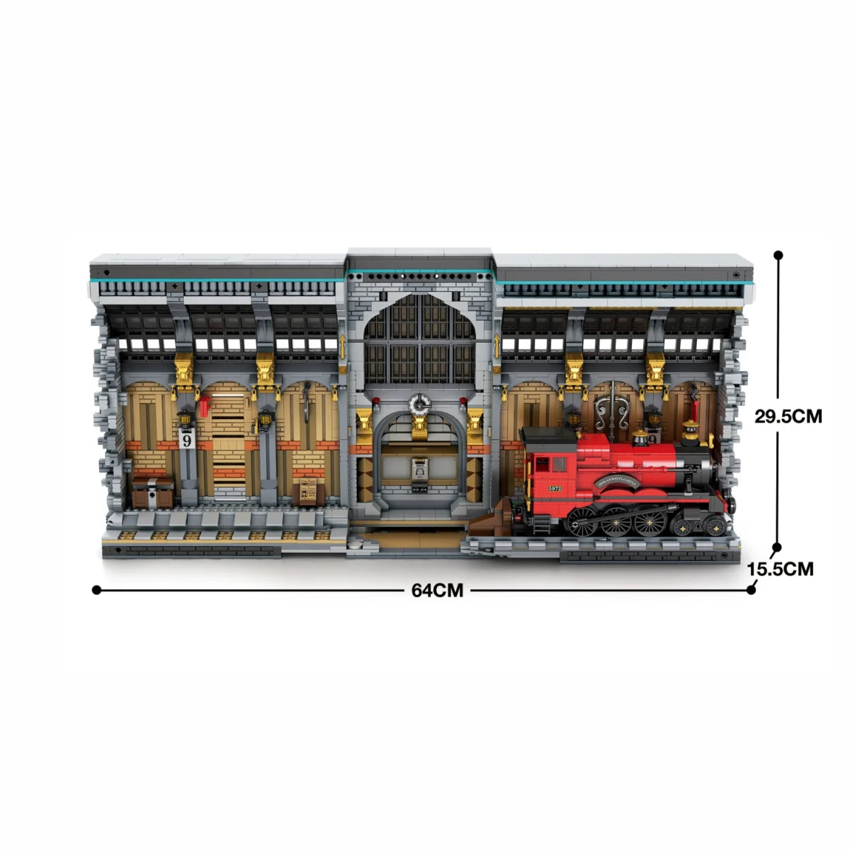 Reobrix 66031 Wizard Train Book – 3060 Teile Fantasy Buchstütze mit LED Klemmbausteine