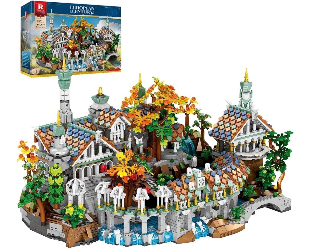 Reobrix 55015 Duskvale Sanctum – 4406 Teile Fantasy Architektur Klemmbaustein Sammlermodell