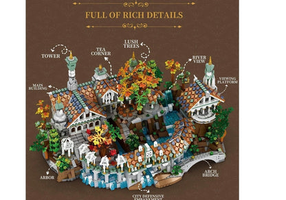 Reobrix 55015 Duskvale Sanctum – 4406 Teile Fantasy Architektur Klemmbaustein Sammlermodell