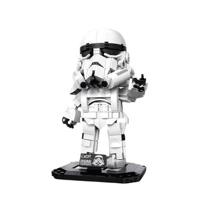 CaDA C59091 Original Stormtrooper – 531 Teile Klemmbaustein Sammlerfigur mit Displayständer