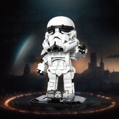 CaDA C59091 Original Stormtrooper – 531 Teile Klemmbaustein Sammlerfigur mit Displayständer