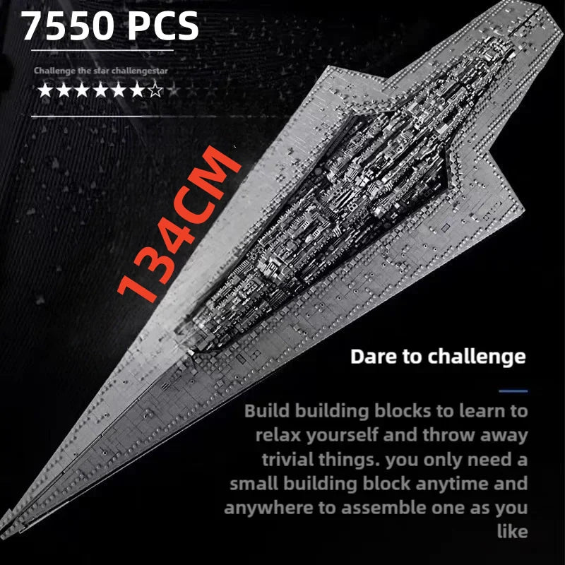 MORK 6001 Executor Star Dreadnought – 7550 Teile Klemmbaustein Raumschiff Sammlermodell
