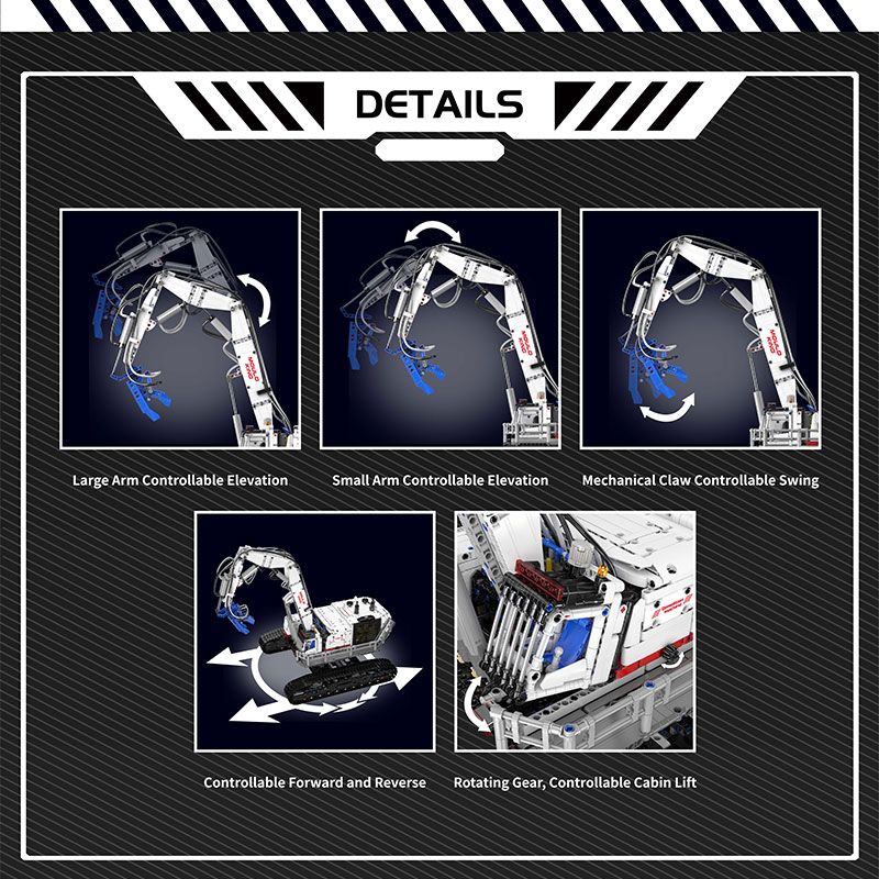 Mould King 17062 RC Abbruchbagger – 4.195 Teile