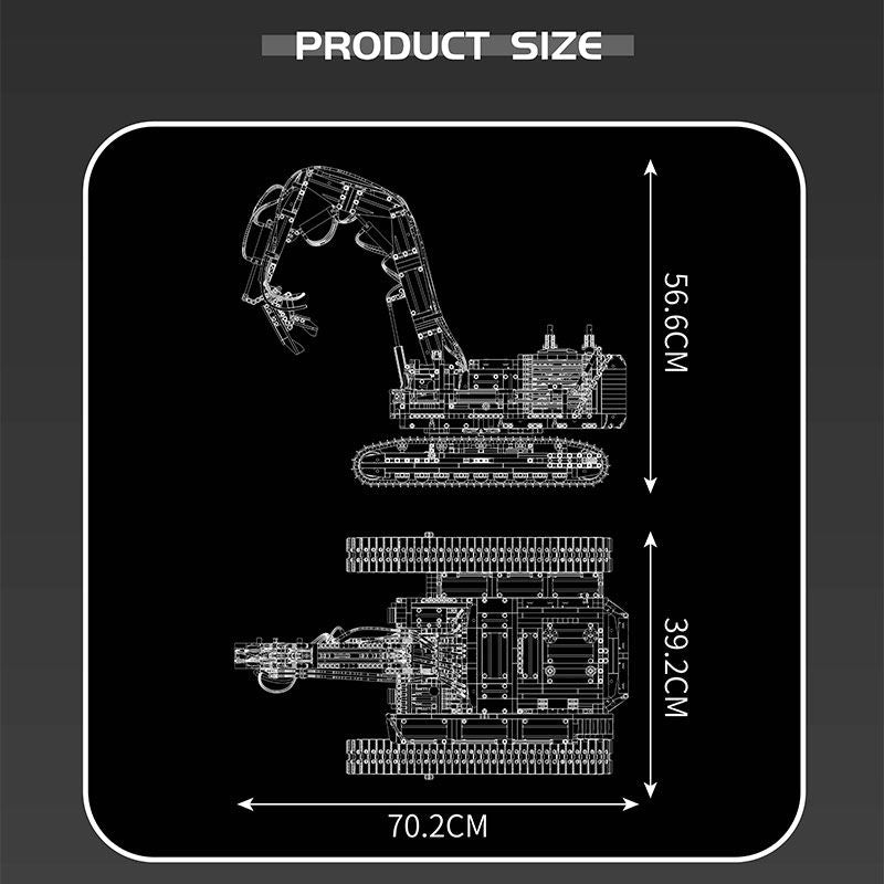 Mould King 17062 RC Abbruchbagger – 4.195 Teile