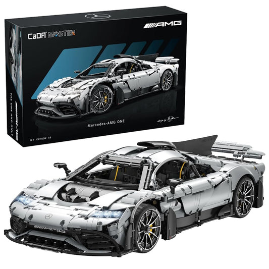 CaDA C61503W Mercedes-AMG ONE Klemmbaustein-Modell im Maßstab 1:8