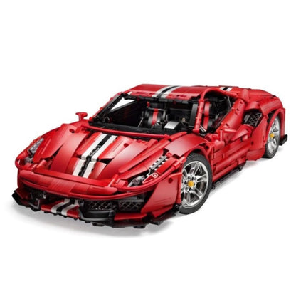 CaDA C61042W Roter Supersportwagen 3187 Teile – Technik Klemmbaustein