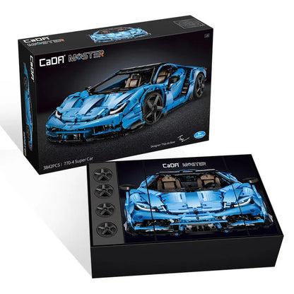 Cada C61041W Italienisches Supercar 3842 Teile – Klemmbausteinset Technik-Supersportwagen