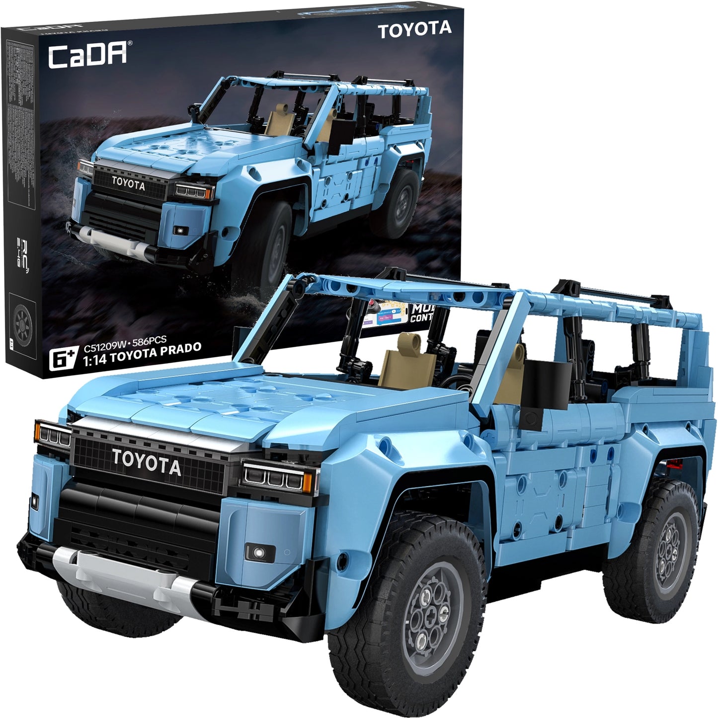 CaDA C51209W Toyota Land Cruiser Prado J250 RC 1:14 – 586 Teile