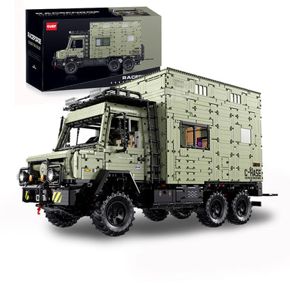 GULY 10661 Unimog Wohnmobil als großes Klemmbaustein-Expeditionsfahrzeug im Maßstab 1:8 mit 7.310 Teilen