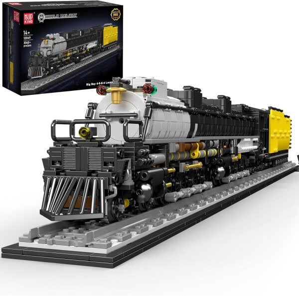 Mould King 12049 Big Boy 4-8-8-4 Dampflok aus 3.040 Klemmbausteinen mit Tender und über 1 Meter Länge