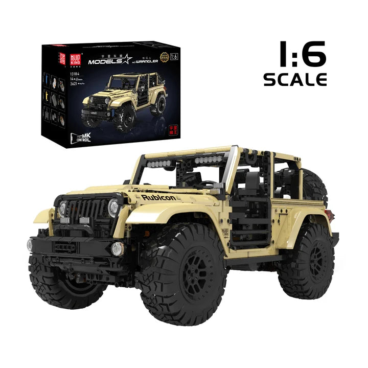 Mould King 13184 Rubicon Wrangler RC Offroader aus 3.621 Klemmbausteinen im Maßstab 1:6